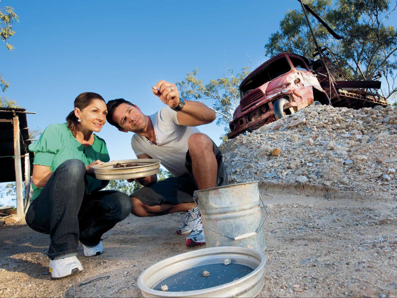 Fossicking for sapphires