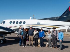 King Air with our guests.