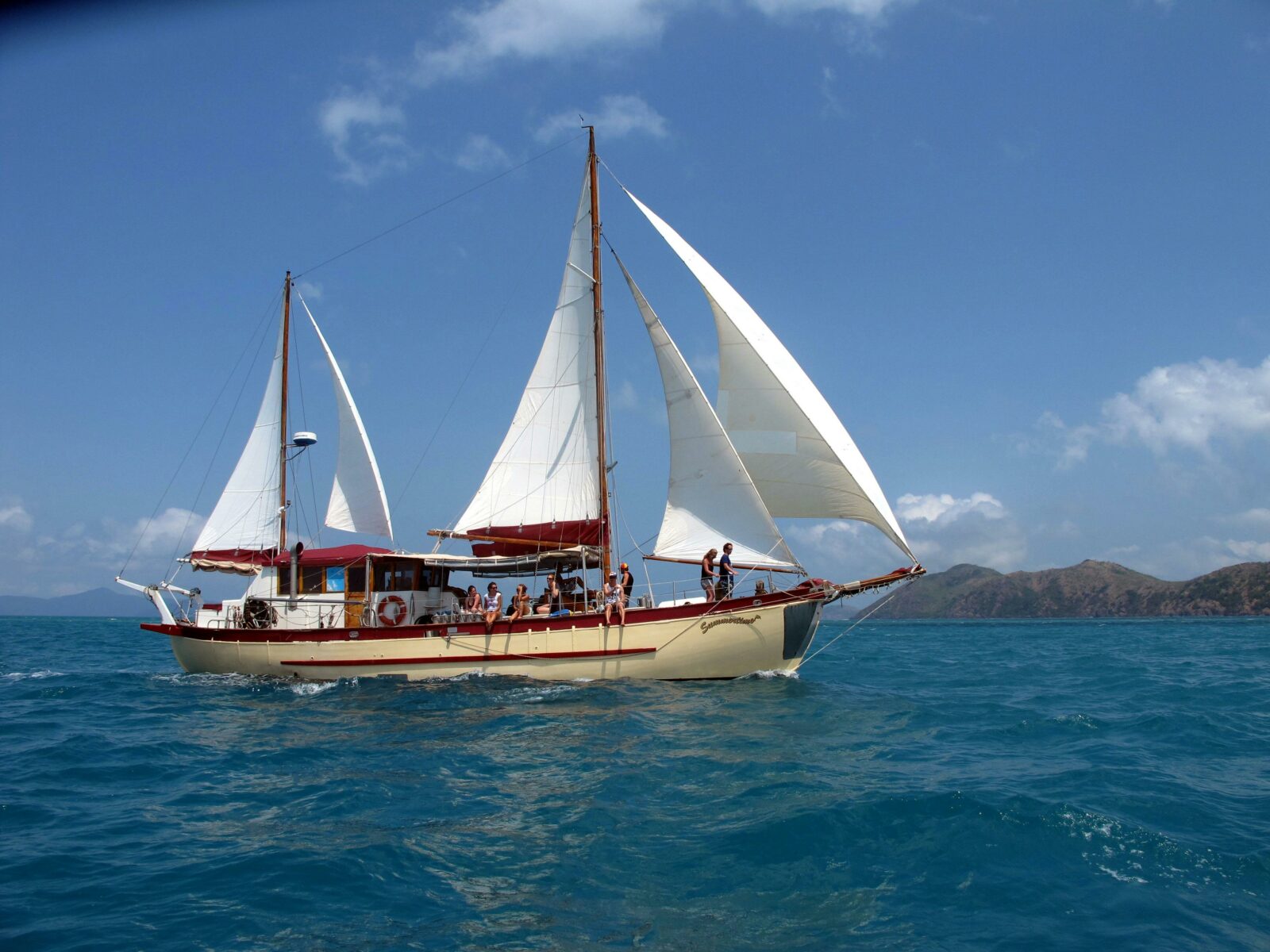 Boat sailing