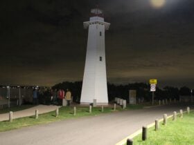 Cleveland Point Lighthouse at Night