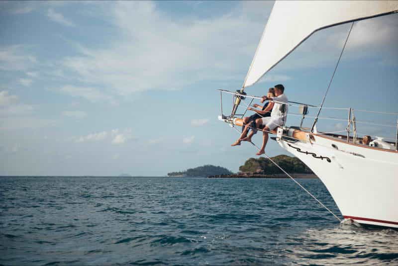 couple on bow