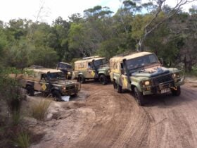 No Limits vehicles on a Cape York Tagalong Tour