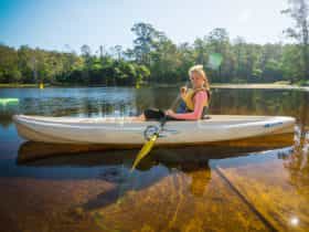 Kayaker at Enoggera Reservoir