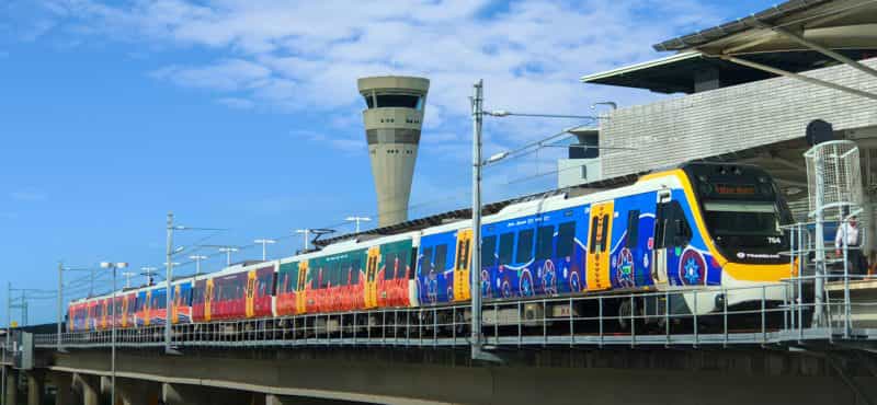 Airtrain at Domestic Train Station