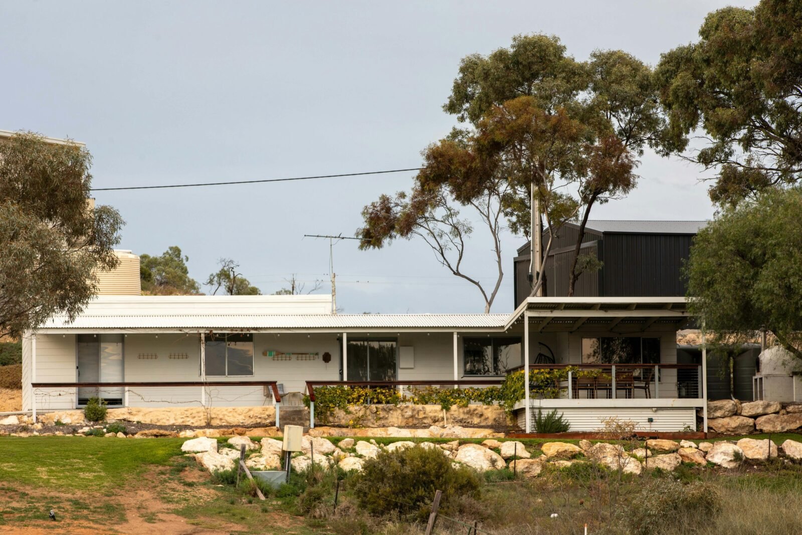 safely set back from the river with views