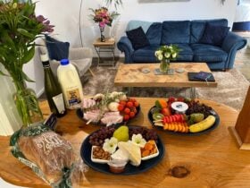 Breakfast platter, Cheese platter, Fruit platter for 3 night direct bookigns.