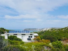 tucked behind Pennington Bay