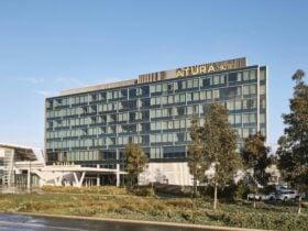 Exterior of the 7-story Atura Hotel in Adelaide
