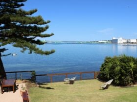 Waterfront BBQ garden