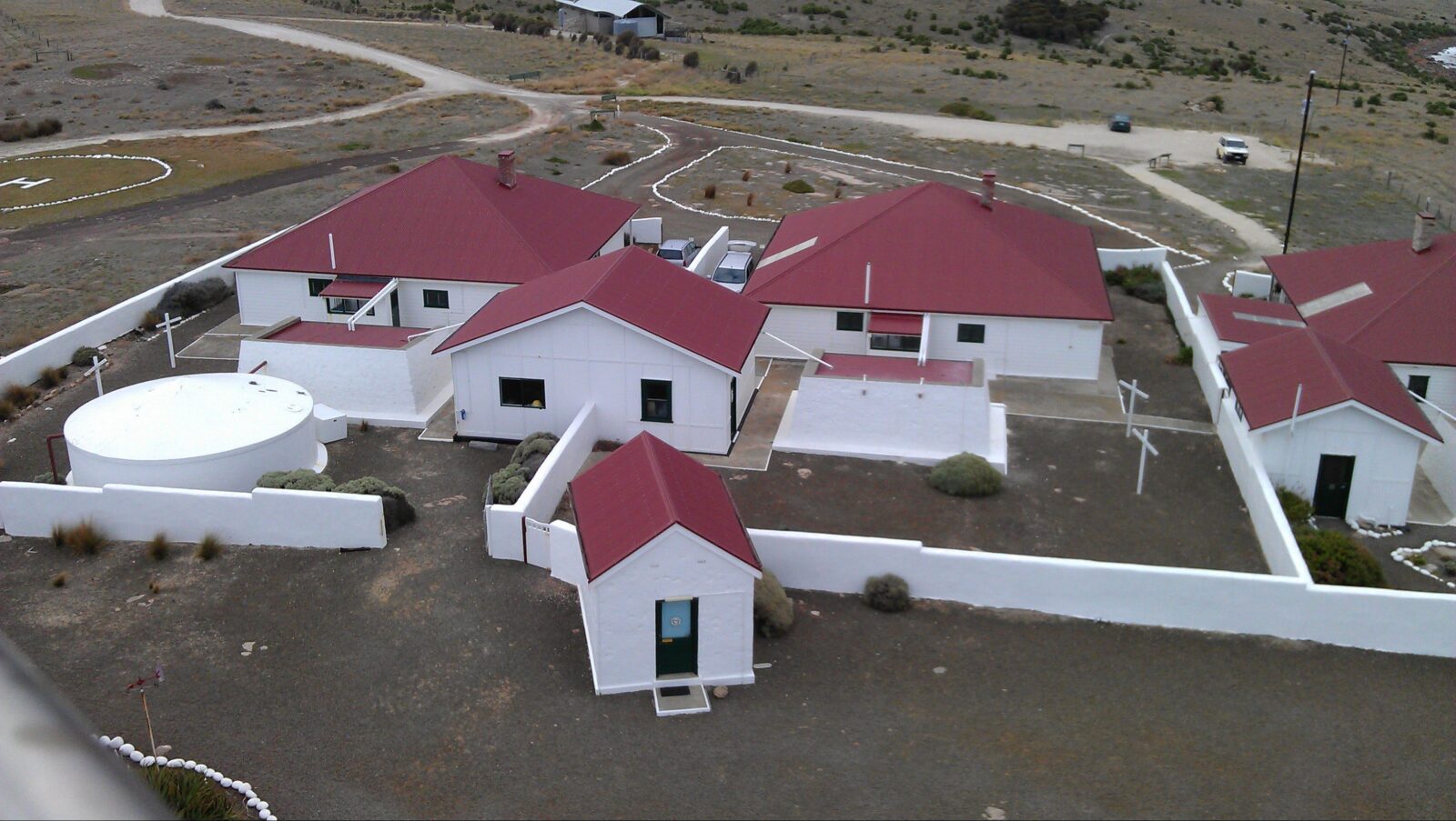 View of cottages from lighthouse