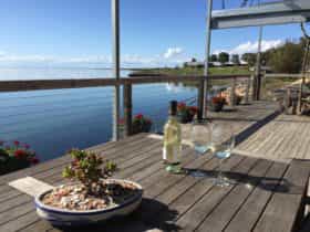 180 degree view of Streaky Bay from doi