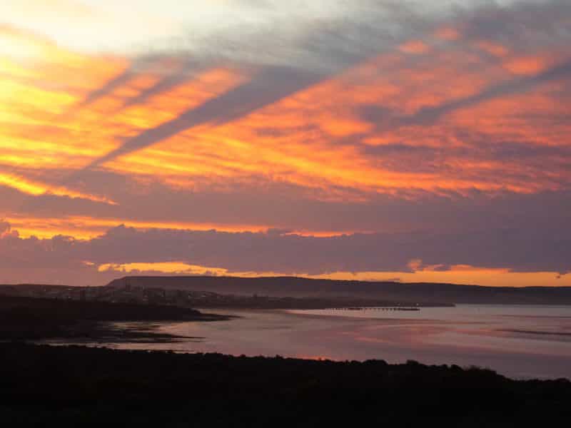 Sunset from balcony