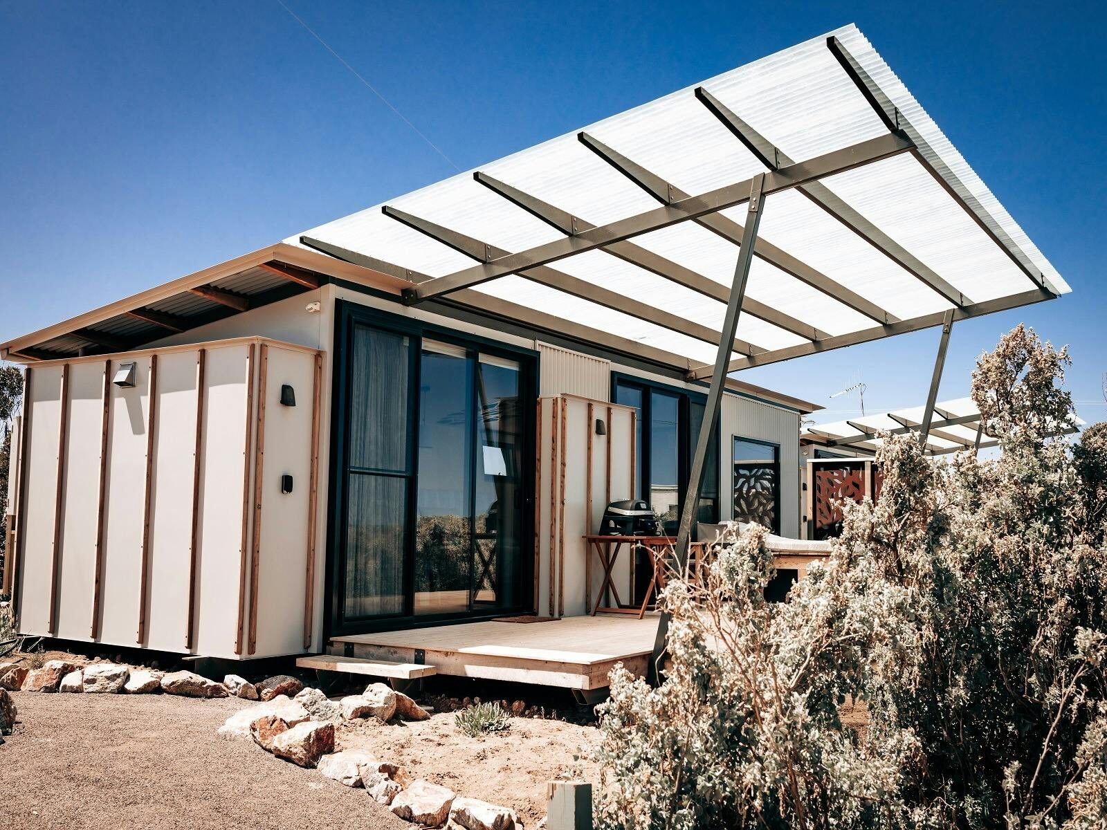 Front View from the Eco Pods