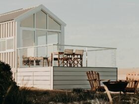 Exterior of property with firepit