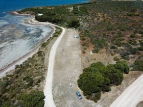 Coastal road, bush campground, headland, ocean