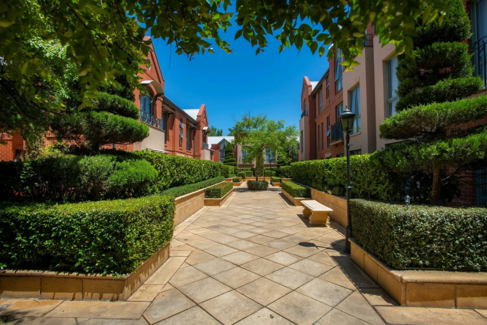 Majestic Old Lion Apartments courtyard North Adelaide