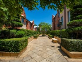 Majestic Old Lion Apartments courtyard North Adelaide