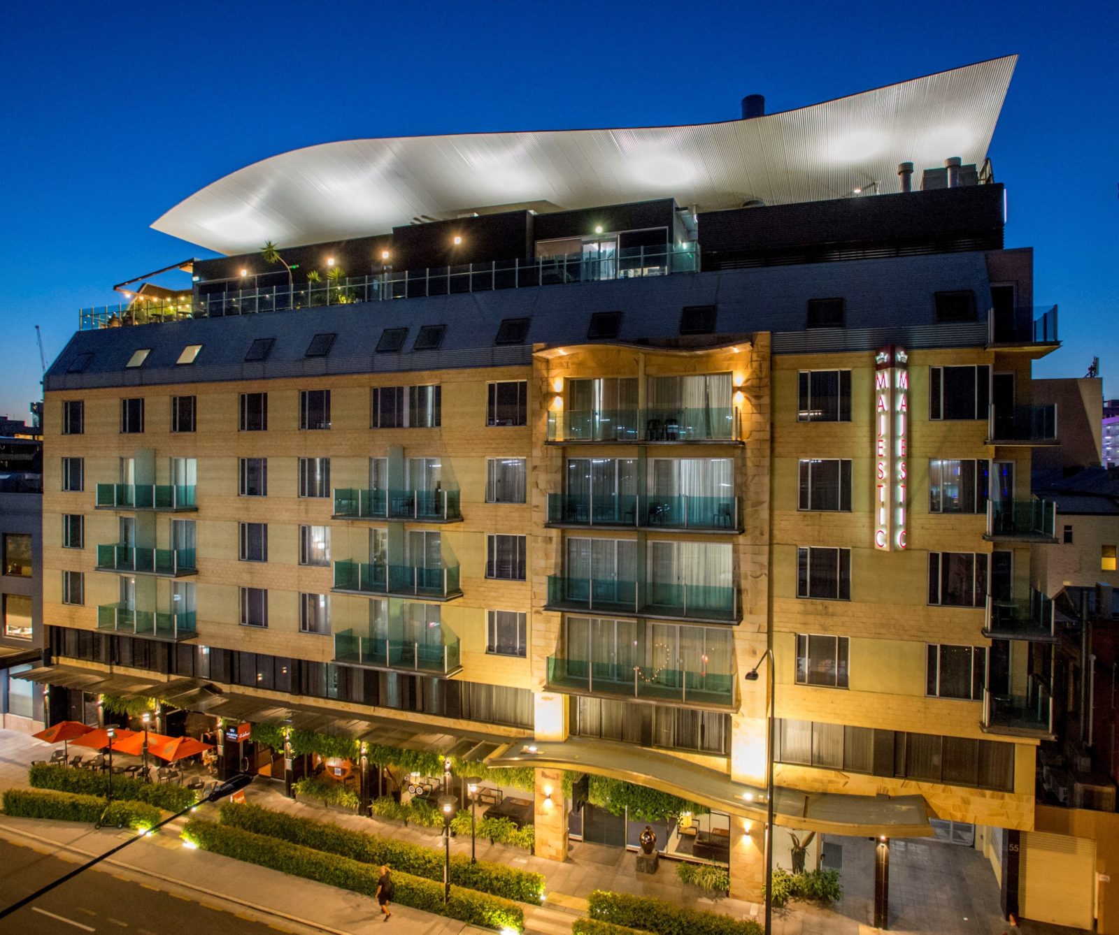 Majestic Roof Garden Hotel front of hotel Adelaide South Australia