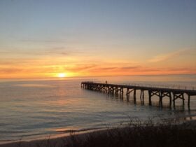 Fishing from the Jetty, beautiful sunsets