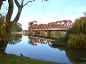 Breathtaking views of the heritage listed Paringa Bridge