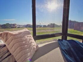 Reading nook in main bedroom