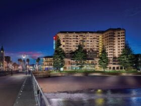 night, stamford grand adelaide, glenelg, hotel, beach , lights,