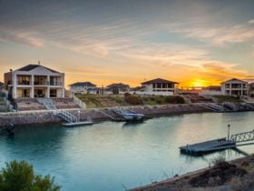 Views of the marina from the outdoor living space