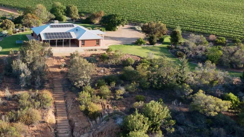 Ariel view of Templeton On Murray showing stairs and surrounds