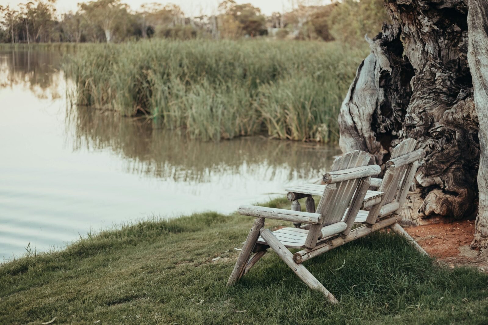 Sunset by the lagoon is the vest time of day, bring a few drinks and nibbles with you and sit back!