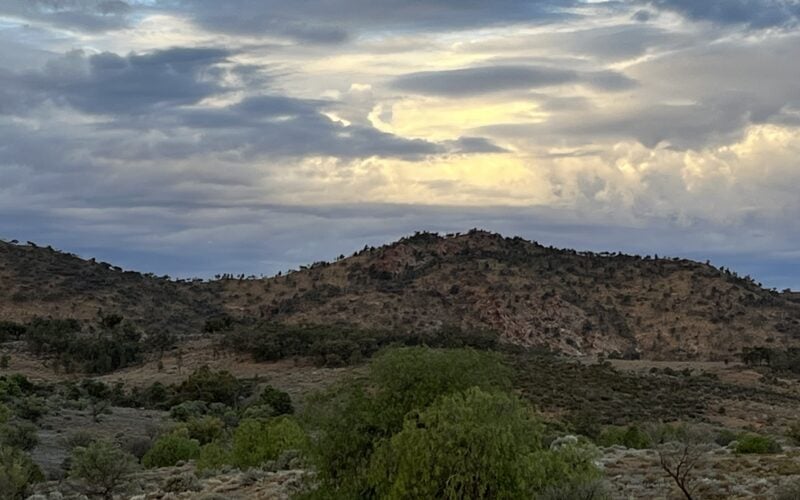 Clouds around sunset