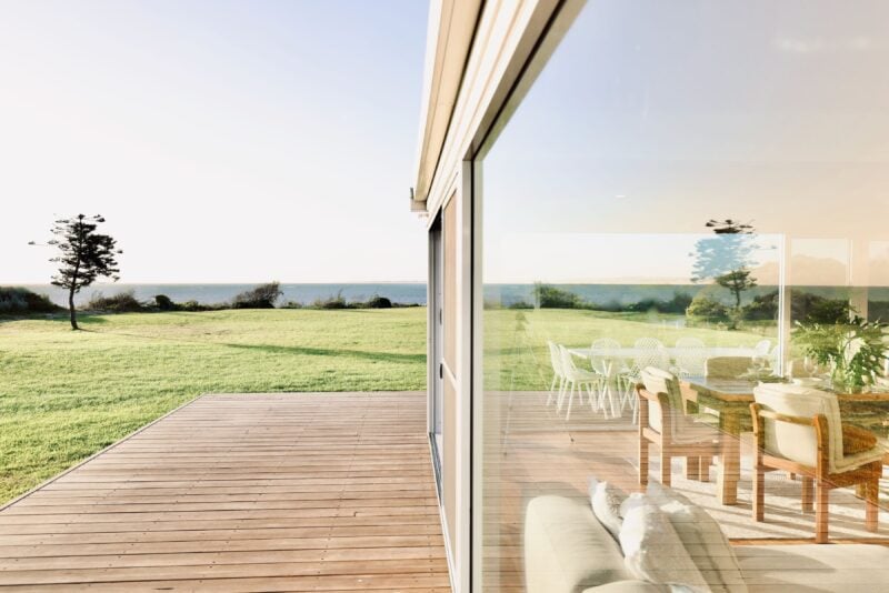 overlooking a sublime stretch of seaside paradise