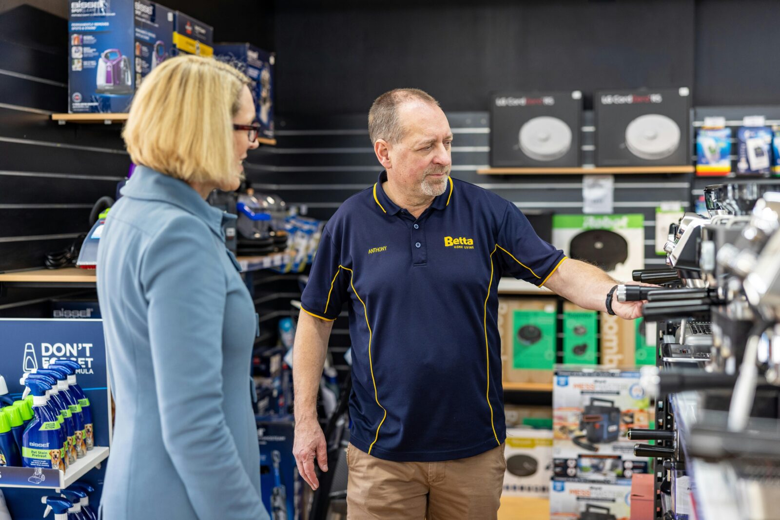 Anthony and Nat in store