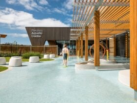 Outdoor splash park