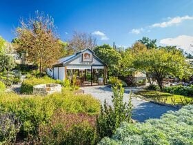 The velvet and Willow pavilion is a striking feature of the garden. Perfect for enjoying the garden