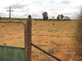 The small cemetery was used prior to the opening of the Bookpurnong Lutheran Church.