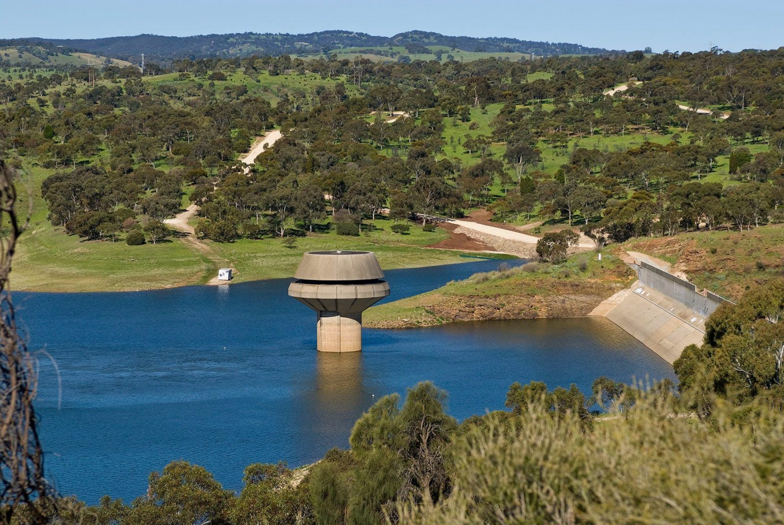 Aerial view of Little Para Reservoir Reserve