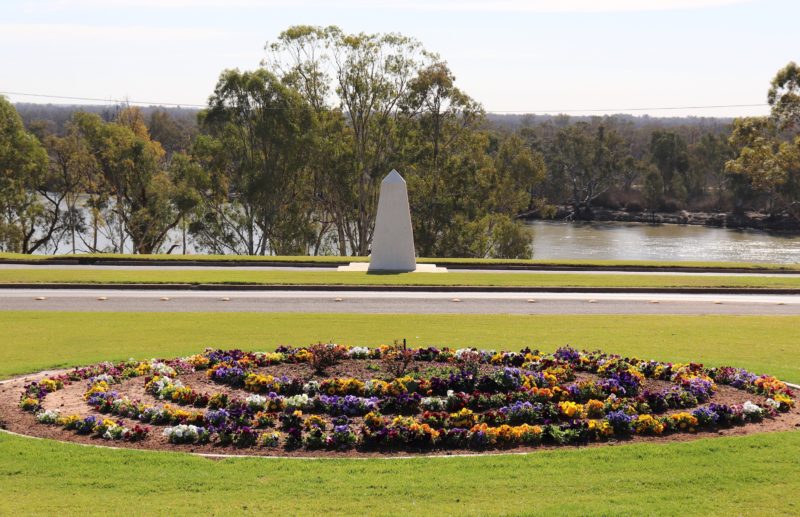 The monument marks Captain Charles Sturt