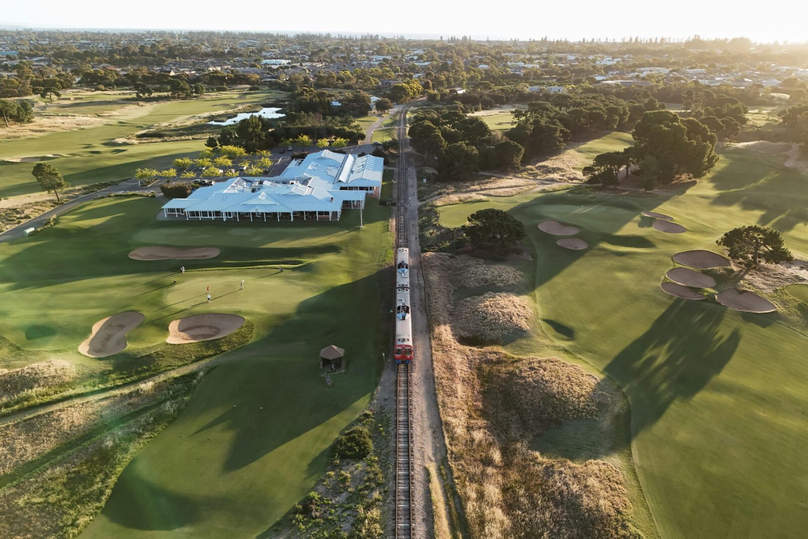 Clubhouse and Train