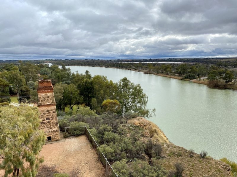 Clifftop walk view north west towards chimney
