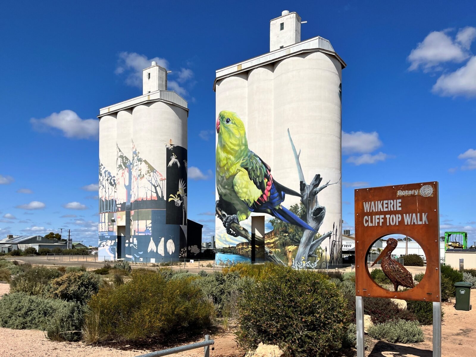 Signage at Waikerie Art Silos