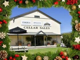 Photo of Angove Cellar door with Christmas decoration