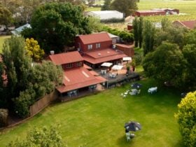 Drone shot of grounds