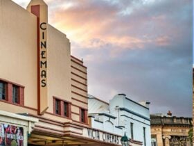 Victa Cinema external veiw with moody skies