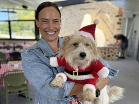 Brioni Oliver & Tex welcome guests