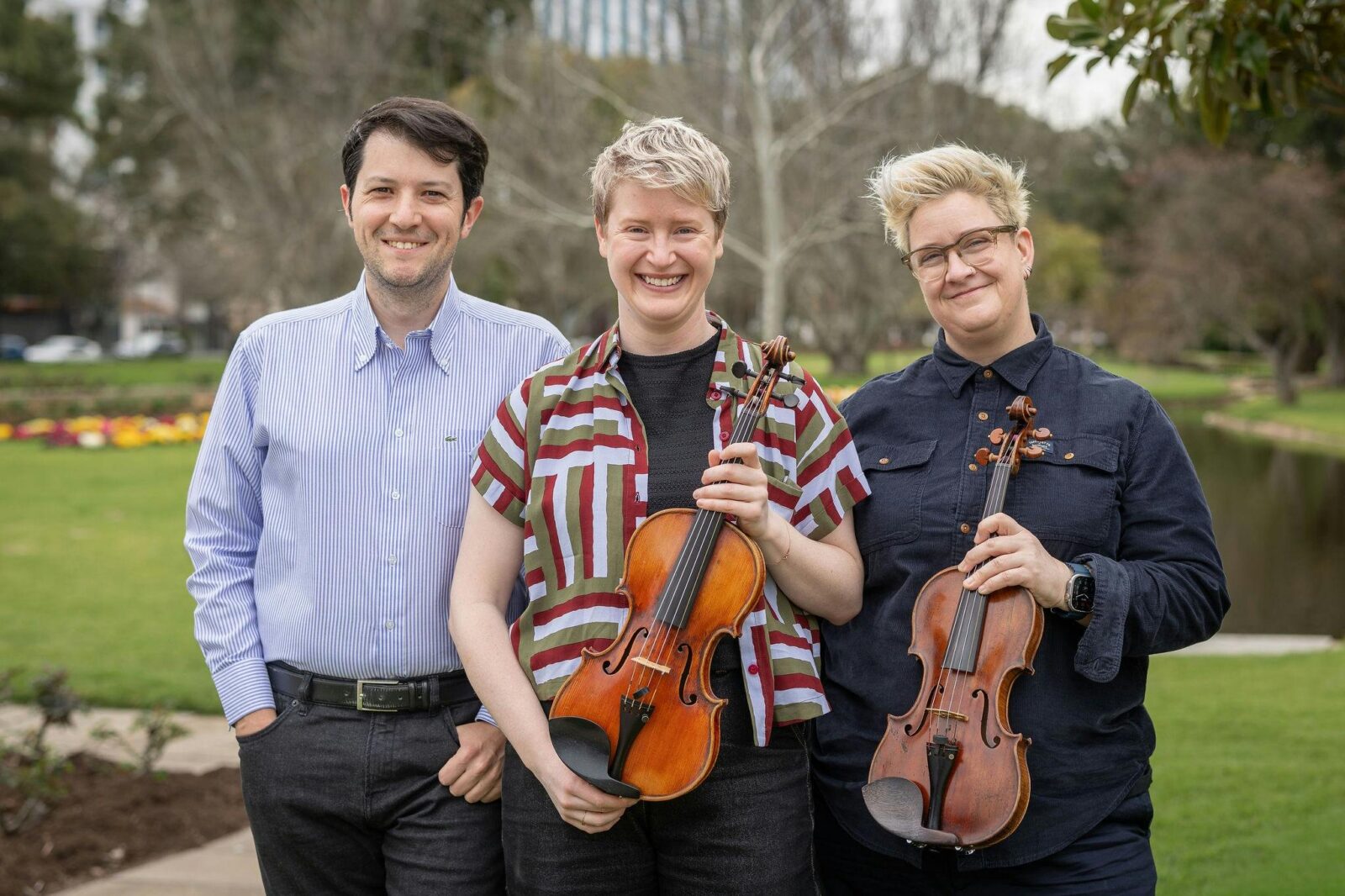 Artistic Director Kate Suthers, Belinda Gehlert and Michael Ierace