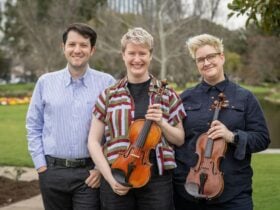 Artistic Director Kate Suthers, Belinda Gehlert and Michael Ierace