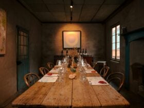 100 year old Mirus Room private dining for 8