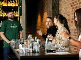 Pouring your own unique blend into a bottle with your own unique gin name