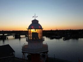 Sunset over the Port River