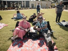 people enjoying the lawn